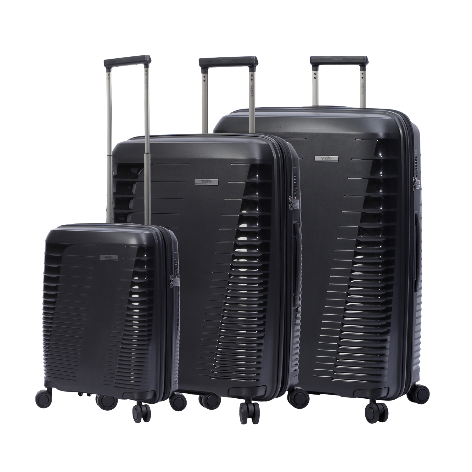 Juego de maletas trolley negro - Traveler